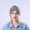 2020 New Sports Elastic Knitted Headbands  Cross Women Winter Hairbands