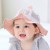 Import 2020 newest summer baby wide brim daisy bucket hats mesh sun hat for kids from China