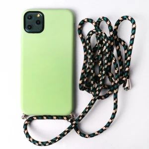 2020 Trendy hanging wrist neck strap cord chain cell phone case with Necklace strap rope crossbody phone case