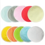 2020 Washable cotton reuseanle breast pads medical cotton reusable bamboo cotton nursing pad with leakpr