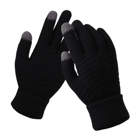 2020 Winter Magic knit Gloves Touch Screen cheap Women Men Warm Stretch knitted gloves