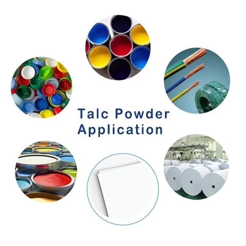 2021 Factory Direct Sales Industrial 325 Mesh Talc Powder Price  Rubber Grade Talcum Powder