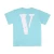 Import 2021 oversize cotton mens T-shirt with big "V" print unisex Trendy Design high quality  Short Sleeve Printed t-shirt vlones from China