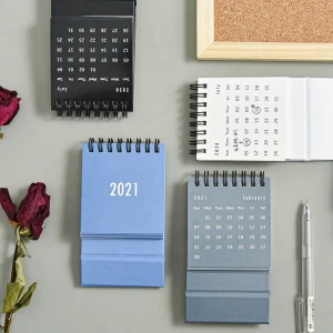 2021 small table calendar custom printing desk calendar