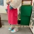 Import 2021 Spring  Fashion Kids Girl Casual Solid Sport Pocket Lace up Skirt 4-9T from China