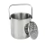 Import 2021 Stainless Steel Double Wall Insulated Metal Ice Bucket with Tongs from China