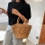 Import 2021 Summer New Straw Bag Holiday Beach Bags Female Woven Vegetable Basket HandBag Straw Tote Bags from China