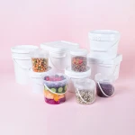 20L Plastic Bucket Factory Price Food Grade PP Plastic Buckets With Lids