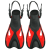 Import 24-36 general purpose TPR+PP Adjustable Open Heel swimming snorkeling MD long short Fins flippers for kids from China