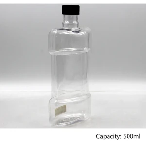 250 ml 500 ml plastic PET mouthwash plastic bottle with lid