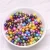 Import 25colors 6-8mm AAA grade natural real dyed freshwater round shape beads  loose pearl no holes for cages lockets pearl party from China