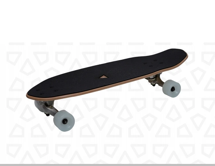 28&quot; Pro Canadian Maple and Bamboo Surfskate Board Mini Cruiser Skateboard with carver trucks foam griptape AQ2105