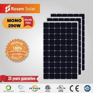 290watt Best Price 60cells Monocrystalline Perc Solar Panel