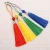 Import 2pcs/lot Silk Tassel Fringe brush Sling Tassels Trim with beads pendant for Sew Curtains jewelry Accessories DIY Wedding Decor from China