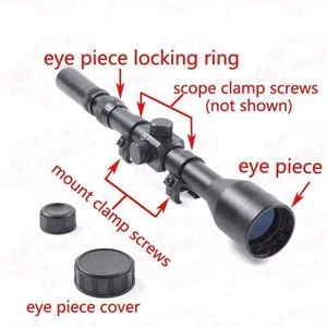 3-7X28 Tactical Rifle Scope With Free Mounts &amp; Lens Caps