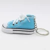 3 Inch set of 12 mini tennis shoe canvas sneaker keychain 3d for kids and adults