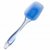 3 Piece Silicone Heads and Crystal-like Plastic Handles with Different Shapes Mixing Spatula Set