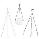 3 Point Garden Basket Iron Hanging Chains Flower Planter Pots Holder Replacement
