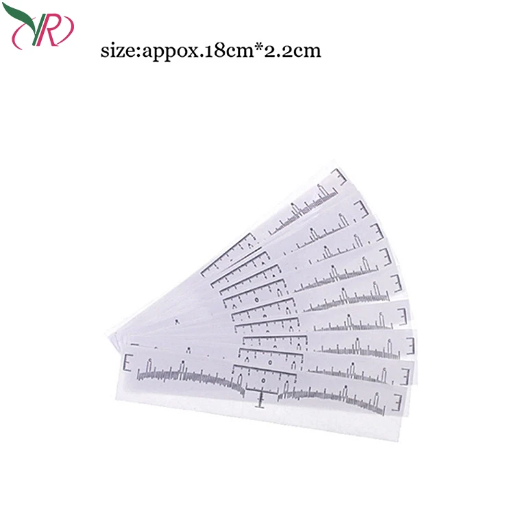 30Pcs Disposable Ruler For Eyebrow Permanent Makeup Tattoo Measurement Mark Tattoo Accessories Wholesale
