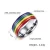 Import 316L stainless steel gay man rainbow finger ring from China
