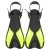 Import 37-41 42-45 adjustable open heel TPR PP soft rubber flipper shoes swimming free diving fins for adults from China