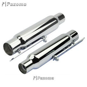 385mm Galvanized Iron motorcycle muffler in motorcycle exhaust system