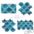 Import 3d Fishscale Shape Ceramic Ocean Blue Mosaic Tile from China