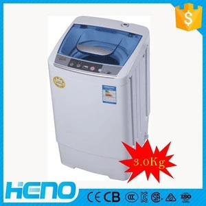 3kg mini washing machines for Baby/lady and Camper/caravan mini fully automatic top loading washing machine