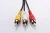 Import 3RCA to 3RCA plug stereo audio cable  AV cable DVD and AV receiver for HDTVs from China
