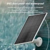 3W 5W Small Mini Size Solar Panel 5V Output with 3M Cable Type C/Micro USB/DC Port for Battery Security Camera, Fans, Lights