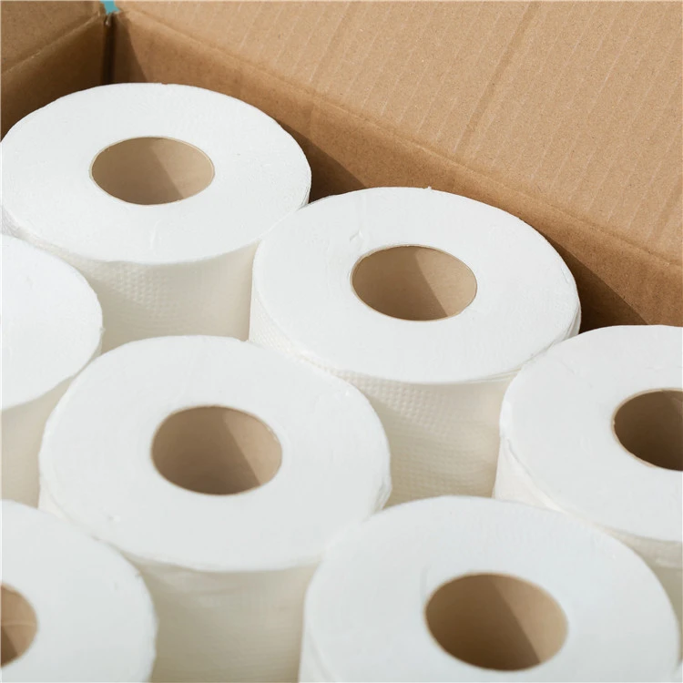 4 pack 3 ply China Bamboo Toilet Tissue Paper Roll Manufacture