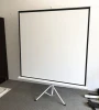 40-150 Adjustable Matte White Tripod Projector Screen Floor Stand Projection Screen