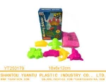 400g DIY children indoor magic modelling colored beach sand toys 6pcs tool