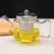 Import 450ml, 550ml, 750ml, 950ml, 1300ml Heat Resistant Borosilicate Glass Clear Tea Pot Set With 304 Stainless Steel Tea Infuser from China