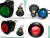 Import 4x CAR BOAT TRUCK AUTO LED DOT LIGHT ROCKER ON-OFF TOGGLE SPST SWITCH 12V 4COLOR from China