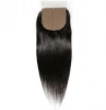 4x4 Middle Brown Lace Silk Base Straight Synthetic Hair Closure
