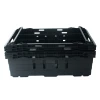 595*385*165MM Stack/ nest Plastic Crates With Swing Bars and stacked vegetable basket
