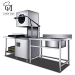 5KW Custom Freestanding Wash Dishes Machine Dish Washer Full-Automatic Electric Commercial Dishwasher