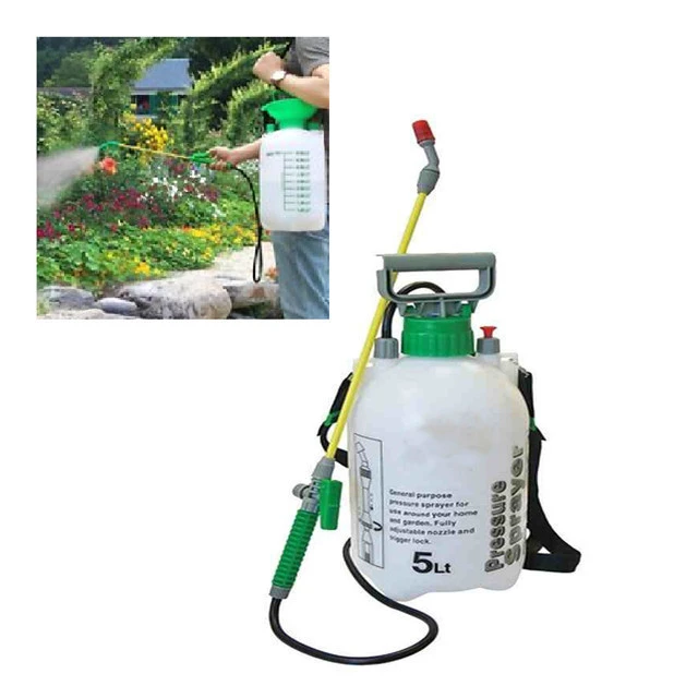 5L Knapsack Kill Weeds Chemicals  Pressure Pump Manual Garden Sprayer