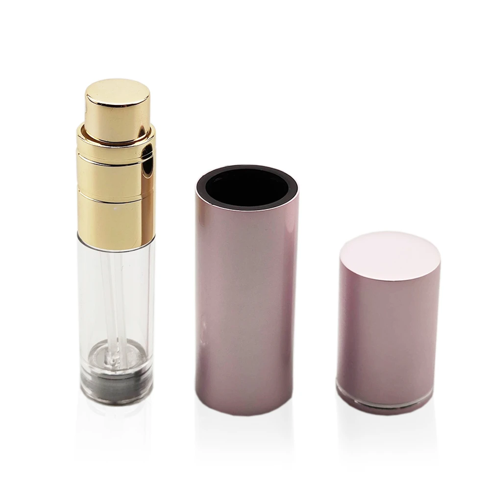 5ml Travel Pocket Bottom Filling Design Crimp Neck Aluminum Empty  Environment Friendly Atomizer Spray Glass Perfume Bottle