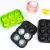 Import 6 Cells Silicone Ice Cube Trays round ball sphere Ice Cream Mould Tools from China