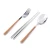 Import 6 Pieces Dinnerware Set Customized Logo Stainless Steel Metal Luxury Fork Spoon Cutlery Set With Gift Box from China