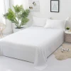 600TC Egyptian Cotton Luxury Solid Color Bed Sheet Bedsheet Flat Sheet Linens Bedding Sheets Pillowcase Soft Warm Home