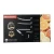 Import 6pcs kitchen knife set raised grain stainless steel black coating blade with non-stick coating and pp handle black knife set from China