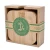 Import 6pcs/set personalised custom square Eco-friendly bamboo coaster 100% natural wooden drink coffee cup coasters from China