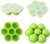 Import 7-hole round silicone egg baby food supplement box with lid, silicone ice tray mold, silicone baking molds from China