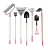 Import 7-pieces women garden tools set- include 14tine bow rake/ 11t steel rake / 24t from China