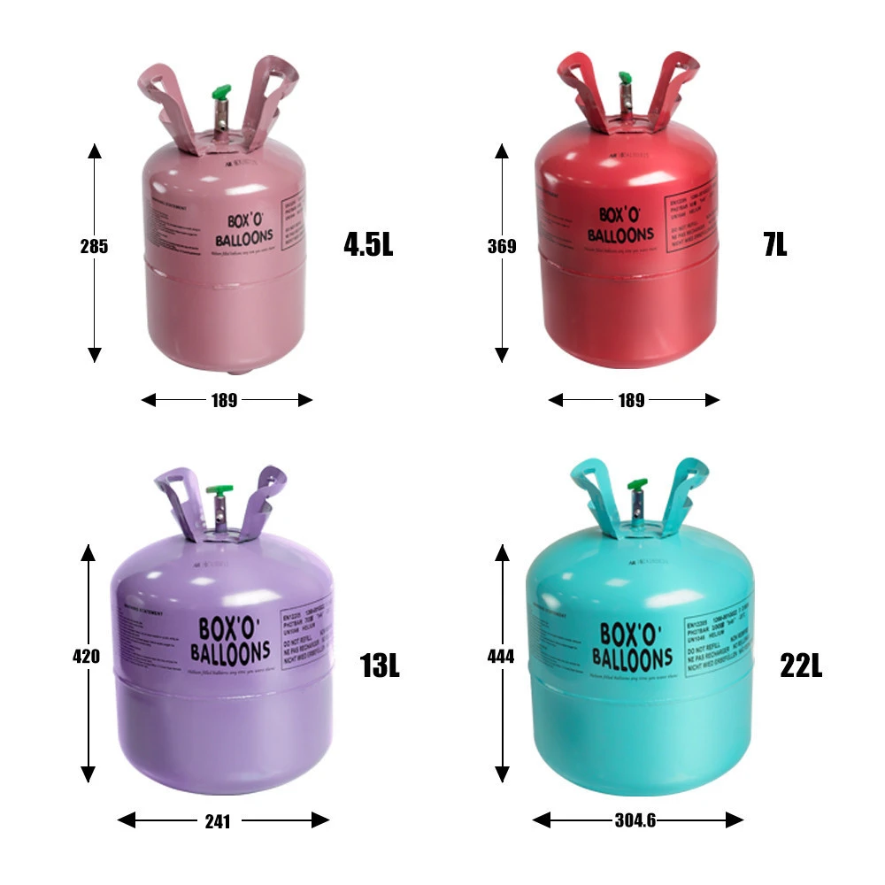 7L 1.2mm think small capacity helium bottle, disposable helium gas cylinder