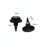 7mm hole automotive plastic push clips