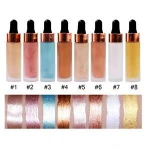 8 Colors 15ml Private No Logo Face Highlight Cosmetics Liquid Makeup Highlighter